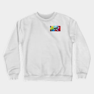 Confidence mantra with turtle in colorful design Crewneck Sweatshirt